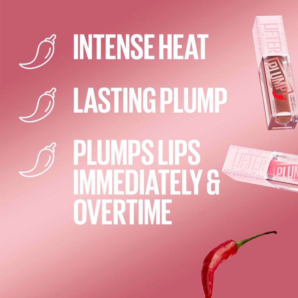 Lifter Plump Lasting Lip Gloss, Hot Chili